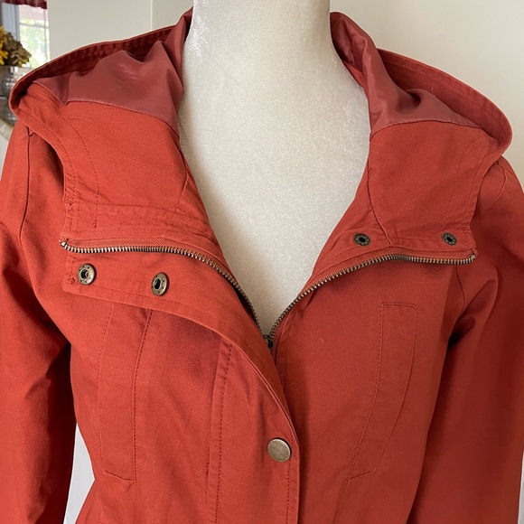 Forever 21 Drawstring Waist Hooded Coat. - Picture 2 of 12